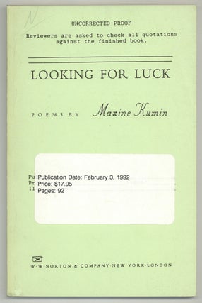 Item #581864 Looking for Luck: Poems. Maxine KUMIN