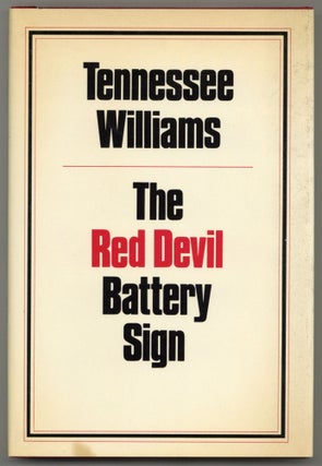 Item #582150 The Red Devil Battery Sign. Tennessee WILLIAMS