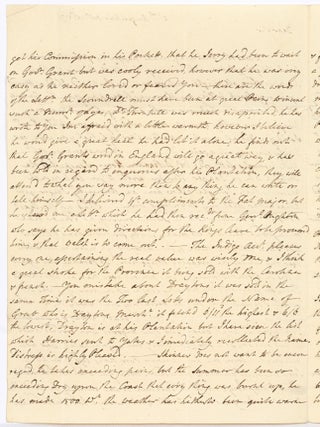 A 1771 Letter to &ldquo;Yr. Excelly&rdquo; John Moultrie, Acting Governor of British East Florida