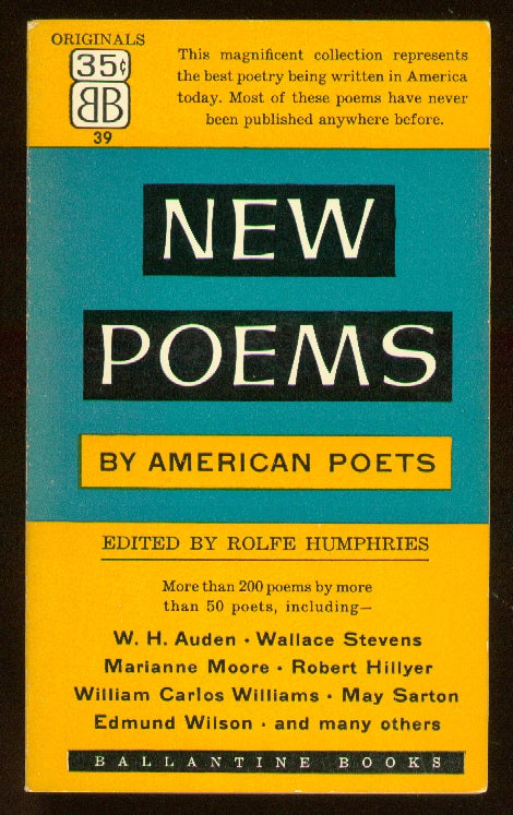 Item #58434 New Poems by American Poets. Rolfe HUMPHRIES.