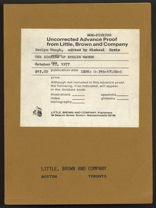 Item #584760 The Diaries of Evelyn Waugh. Evelyn WAUGH