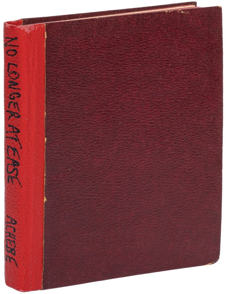 No Longer at Ease. Chinua ACHEBE.