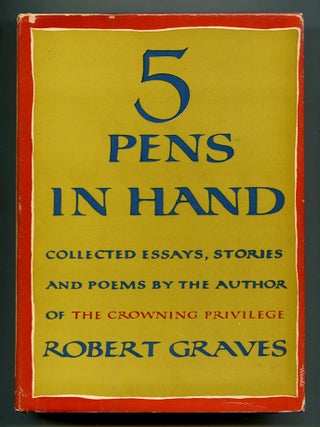 Item #586208 5 Pens in Hand. Robert GRAVES