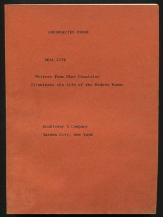 Item #586962 Real Life: Writers from Nine Countries Illuminate the Life of the Modern Woman