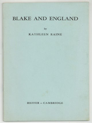 Blake and England. Kathleen RAINE.