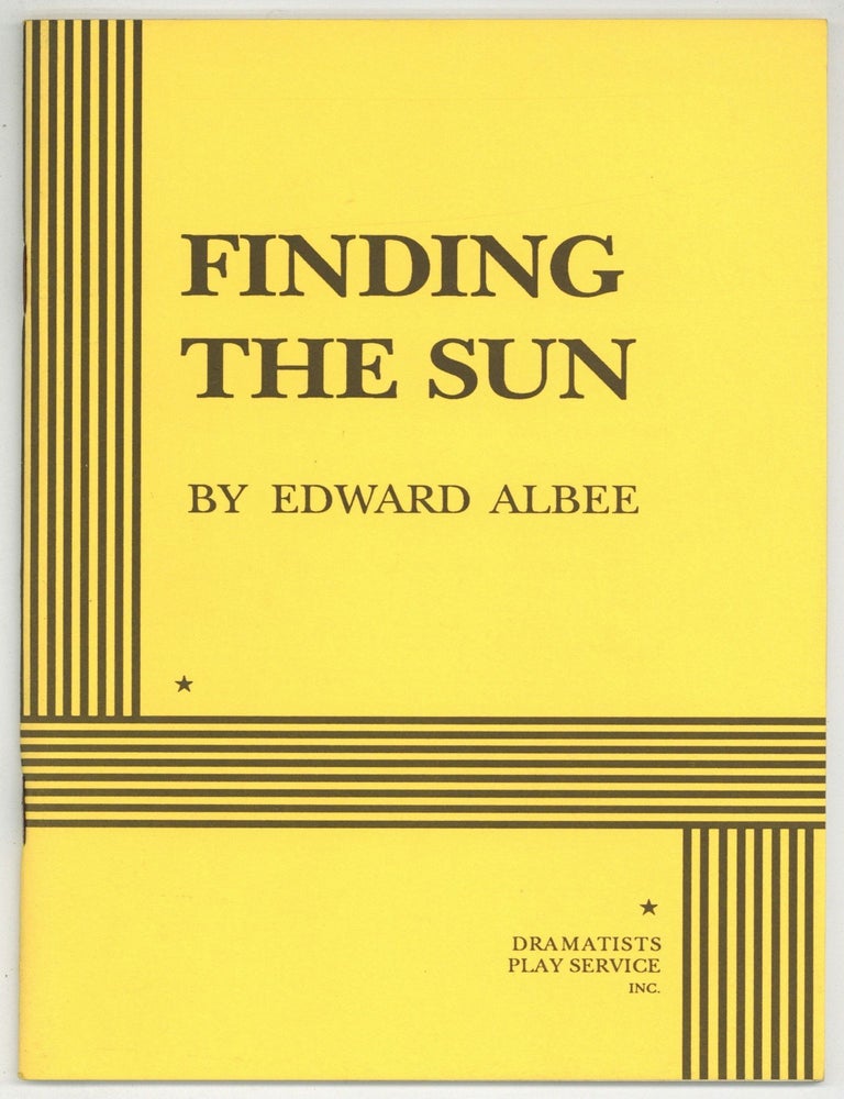 Item #587650 Finding the Sun. Edward ALBEE.