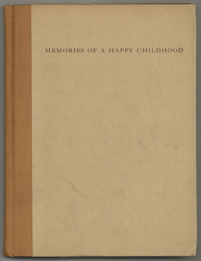 Item #589760 Memories of a Happy Childhood. Fanny F. BARTOW.