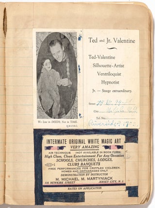 Small Archive of Business Cards from NY-NJ Magicians and Ventriloquists of the 1930-1940s