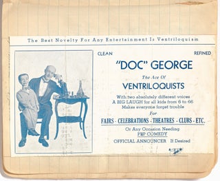 Small Archive of Business Cards from NY-NJ Magicians and Ventriloquists of the 1930-1940s