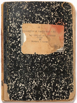 Small Archive of Business Cards from NY-NJ Magicians and Ventriloquists of the 1930-1940s