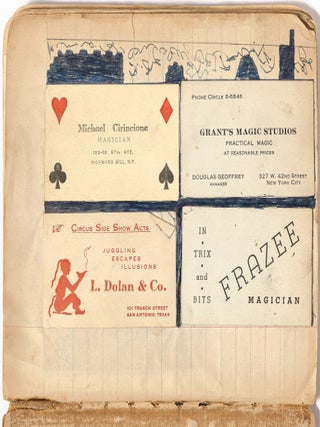 Small Archive of Business Cards from NY-NJ Magicians and Ventriloquists of the 1930-1940s