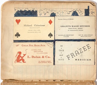 Small Archive of Business Cards from NY-NJ Magicians and Ventriloquists of the 1930-1940s