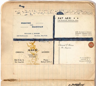 Small Archive of Business Cards from NY-NJ Magicians and Ventriloquists of the 1930-1940s
