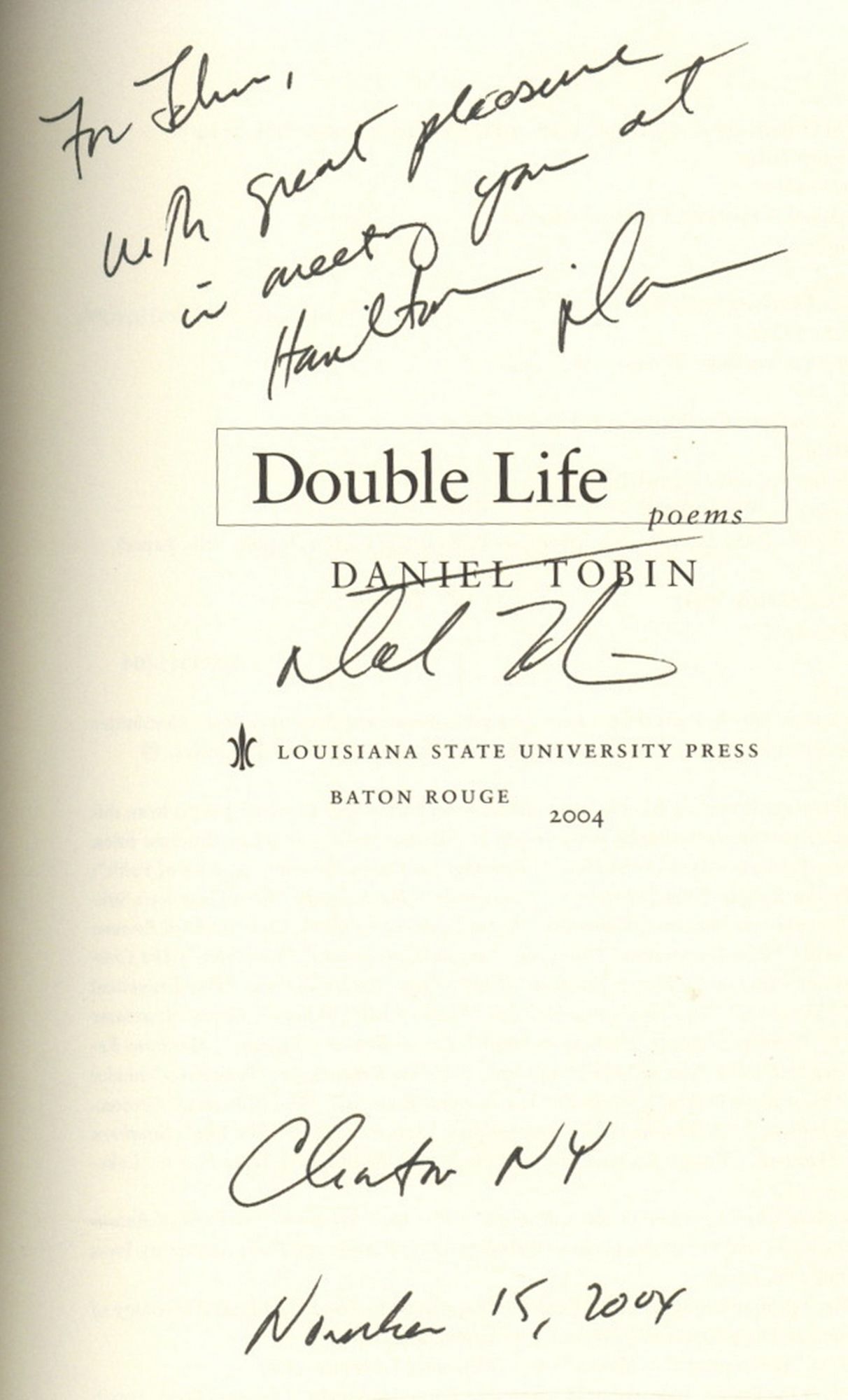 Double Life | Daniel TOBIN