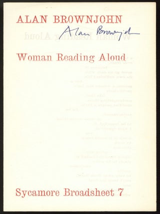 Woman Reading Aloud. Alan BROWNJOHN.