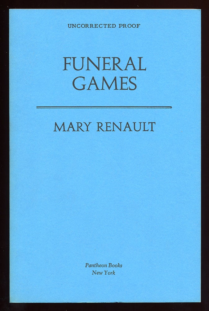 Item #59189 Funeral Games. Mary RENAULT.