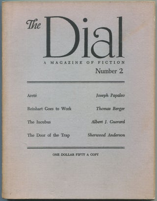 Item #593599 The Dial: A Magazine of Fiction – 1960, Number 2. Sherwood ANDERSON, Albert J....