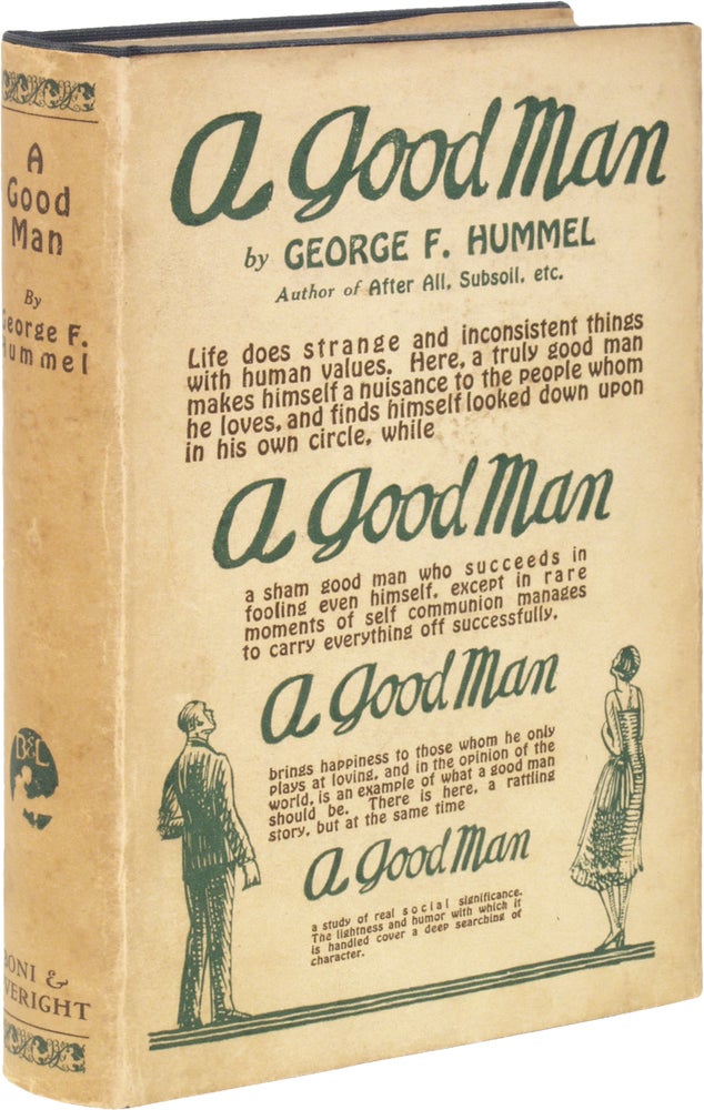 Item #59371 A Good Man. George F. HUMMEL.
