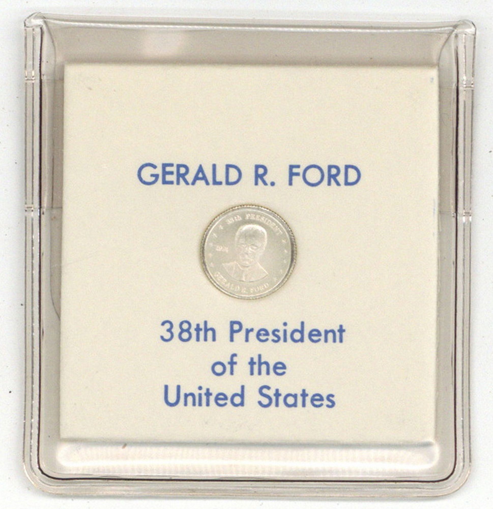Coin : Gerald R. Ford Sterling Silver Mini-Coin. The Franklin Mint ...