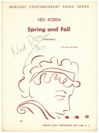Sheet music]: Spring and Fall (Mercury Contemporary Song Series. Ned ROREM, and, music by.