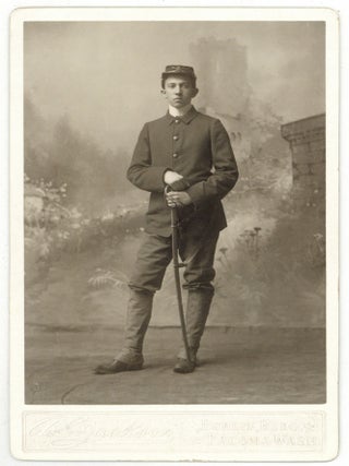 Item #597505 [Cabinet card photograph]: Young Cadet. Circa 1895