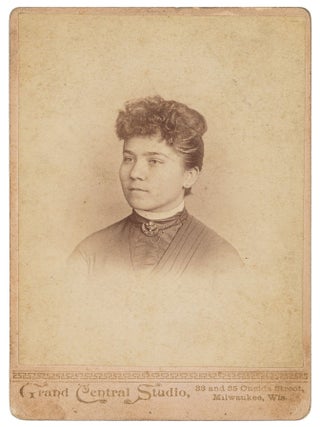 Item #598086 Cabinet Card Portrait of Ida Friebil, Paramour of Charles Watkins, an...