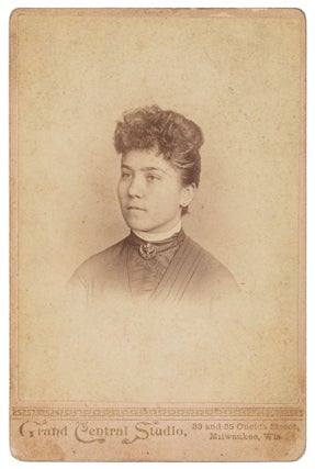 Item #598086 Cabinet Card Portrait of Ida Friebil, Paramour of Charles Watkins, an...