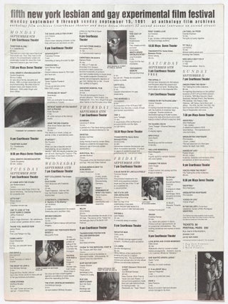 [Poster]: 5th New York Lesbian and Gay Experimental Film Festival. Anthology Film Archives, September 9-15 1991