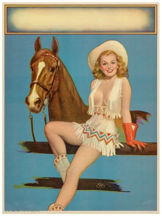 Item #598432 [Poster]: "Corral Cutie" Vintage Pinup Poster