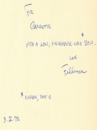 Feldman Fieldmouse: A Fable