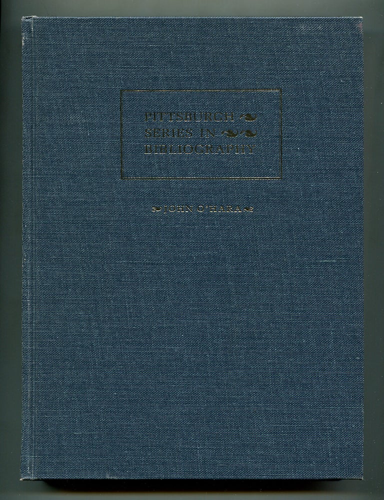 Item #599165 John O'Hara: A Descriptive Bibliography. Matthew J. BRUCCOLI.