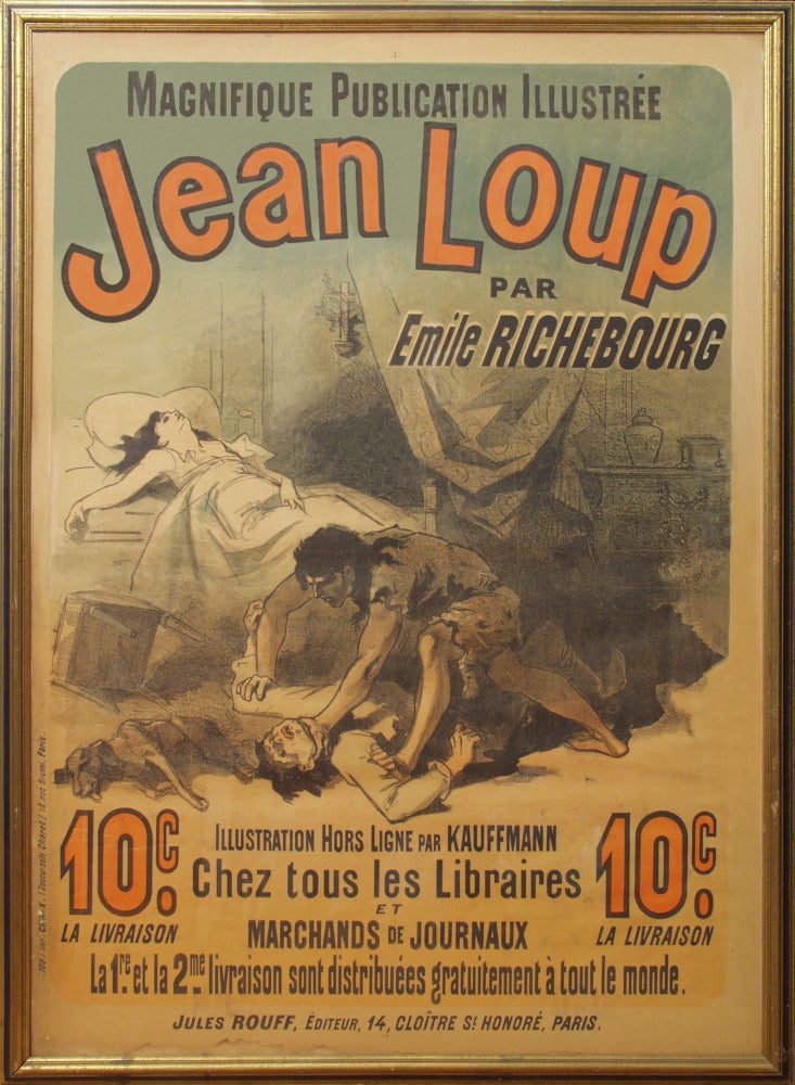 Item #59923 Magnifique Publication Illustree JEAN LOUP par Emile Richebourg. Emile RICHEBOURG, Jules Jean Cheret.