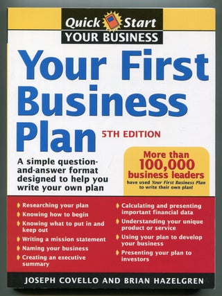 Item #599534 Your First Business Plan &ndash; 5th Edition. Joseph COVELLO, Brian Hazelgren