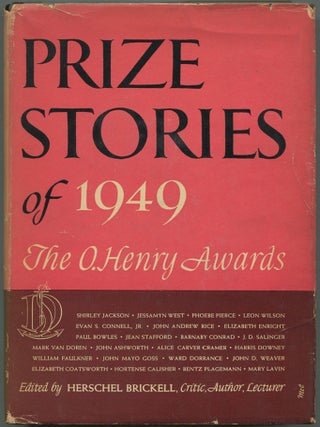 Item #599537 Prize Stories of 1949: The O. Henry Awards. Herschel BRICKELL, selected and, William...