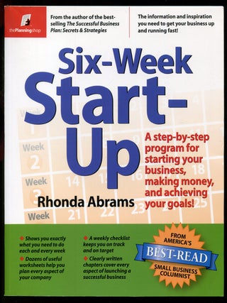 Item #599538 Six-Week Start-Up. Rhonda ABRAMS