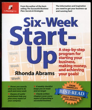 Item #599538 Six-Week Start-Up. Rhonda ABRAMS