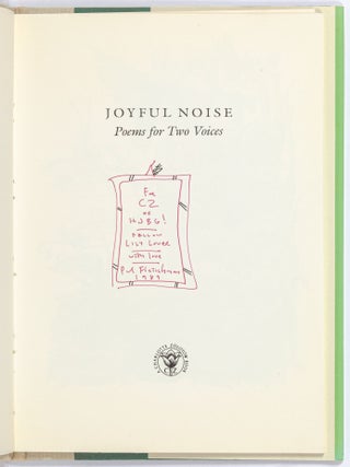 Joyful Noise: Poems for Two Voices
