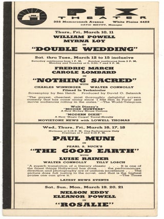 Item #599746 [21 Mailed Movie Theater Flyers]: Weekly Program Pix Theater... White Plains [New York