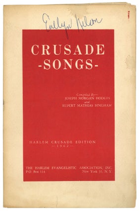 Item #599751 Crusade Songs. Harlem Crusade Edition 1962. Joseph Morgan HODGES, Rupert Mathias...