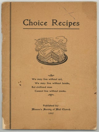 Item #599940 Choice Recipes