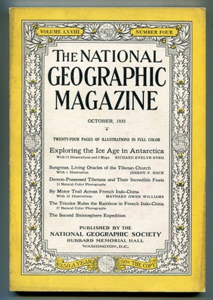 Item #599995 The National Geographic Magazine – Vol. LXVIII, No. 4, October 1935. Gilbert...