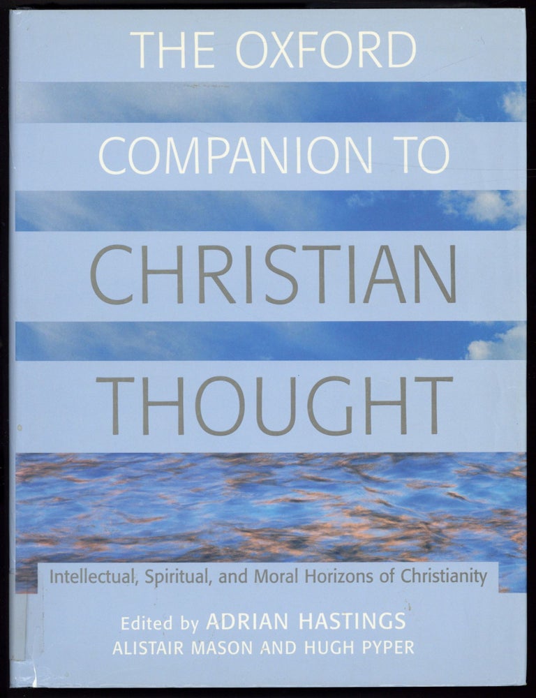 The Oxford Companion to Christian Thought | Adrian HASTINGS, Alistair ...