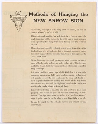 Coca-Cola Bottlers' Current Advertising Price List 1933