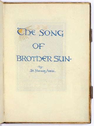 [Calligraphy on Vellum]: The Song of Brother Sun