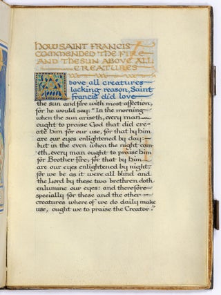 [Calligraphy on Vellum]: The Song of Brother Sun