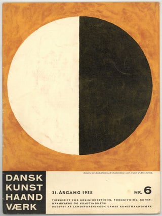 Item #600946 Dansk Kunsthaandv&aelig;rk &ndash; 31. &Aring;rgang 1958, Nr. 6