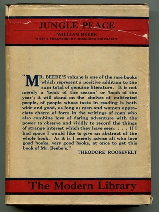 Item #601443 Jungle Peace. William BEEBE