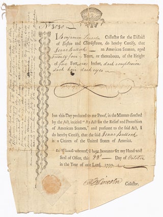 [Archive]: Isaac Bullock's Rare Shipboard Account of the First Recorded Meteor Shower in North America (November 12, 1799); together with his 1799 Seaman&rsquo;s Protection Certificate (Signed by a Revolutionary War General), and Several of his Son's Autobiographical Writings, Including Accounts of Sea Voyages and Two Gold Rush Trips to California (1850-52)