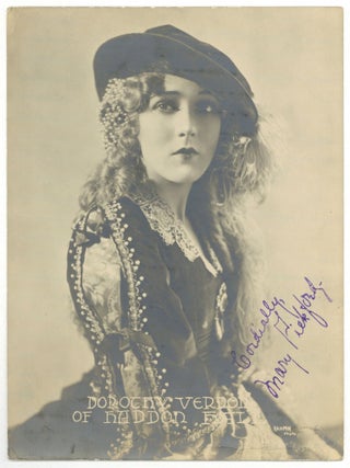 Item #601839 Mary Pickford Studios Fan Photograph. Mary PICKFORD