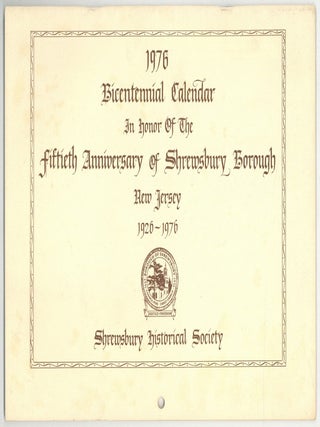 Item #602244 [Cover title]: 1976 Bicentennial Calendar in Honor of the Fiftieth Anniversary of...